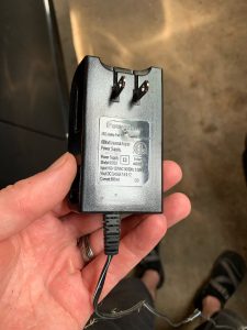 CS18 replacement power adapter, back side